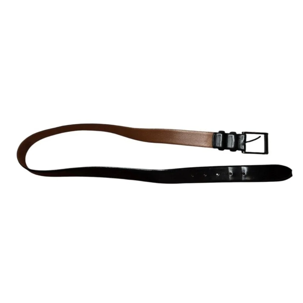 Joseph Abboud Men's 36/90 Black Leather Classic Dress Belt Handmade Italy Work
